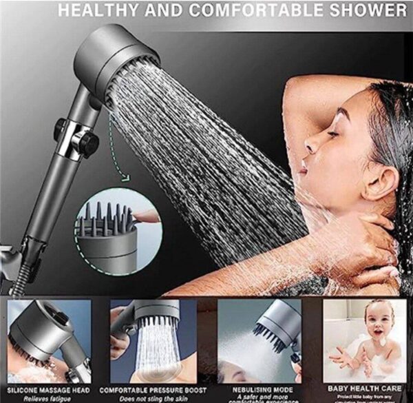رأس دش فاخر متعدد الوظائف – تجربة استحمام راقية وصحية