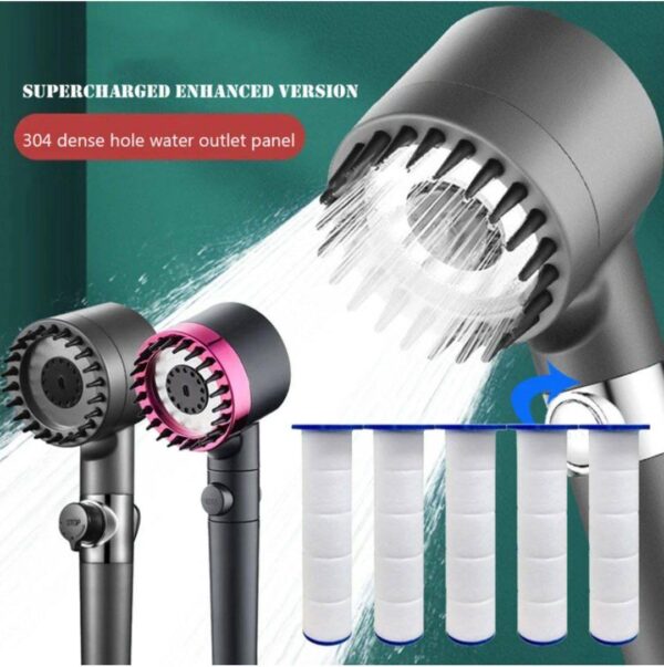 رأس دش فاخر متعدد الوظائف – تجربة استحمام راقية وصحية